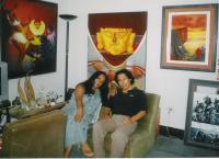 con el pintor Ravi, Perú